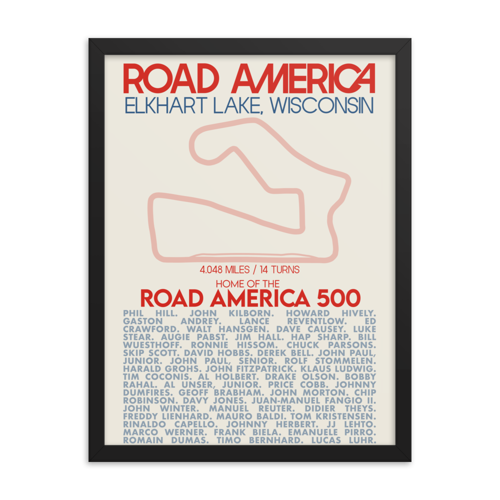 Road America 500 - Great American Races Print