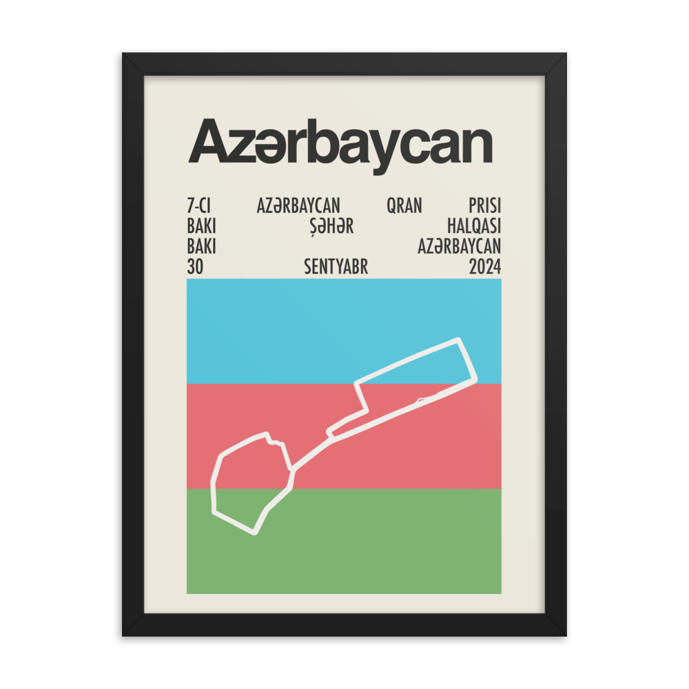 2024 Azerbaijan Grand Prix Print