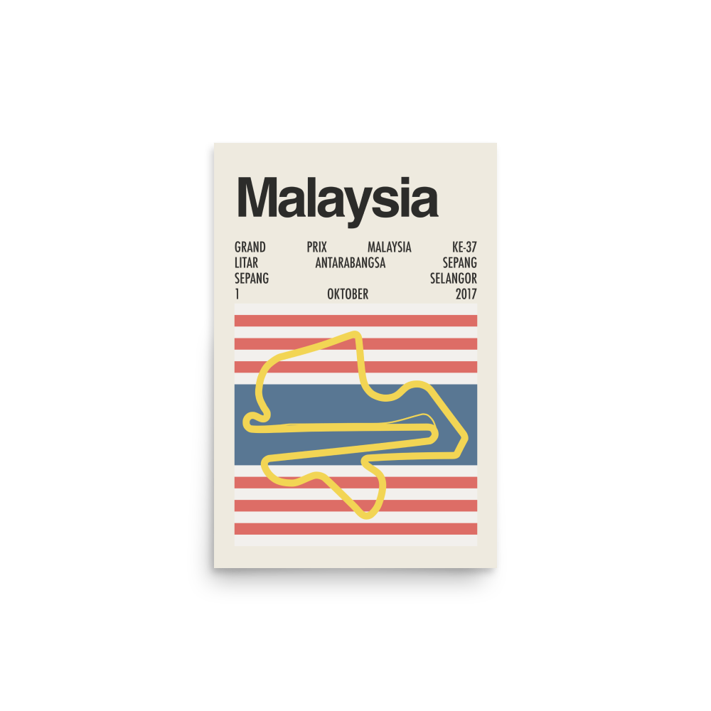 2017 Malaysian Grand Prix Print