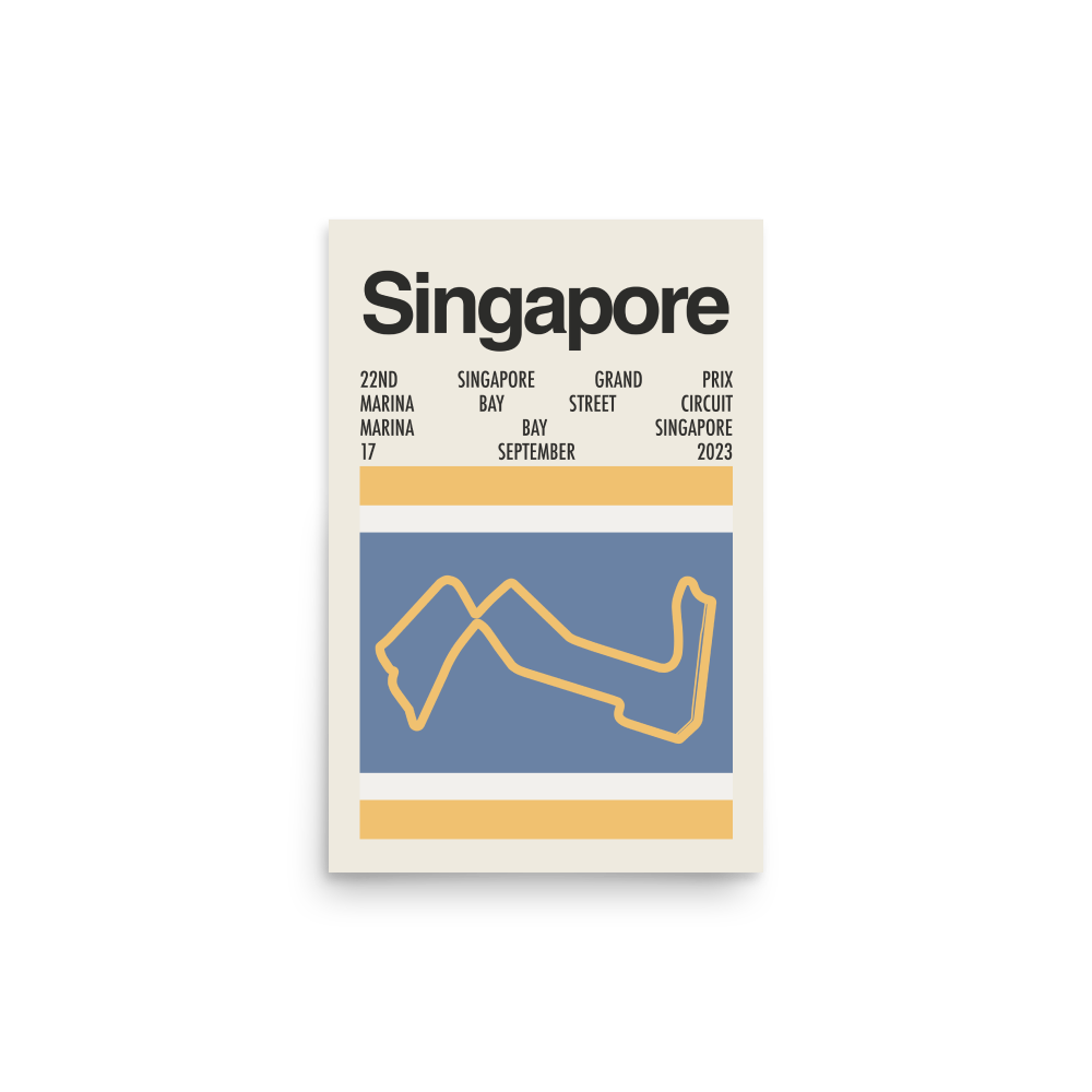2023 Singapore Grand Prix Print