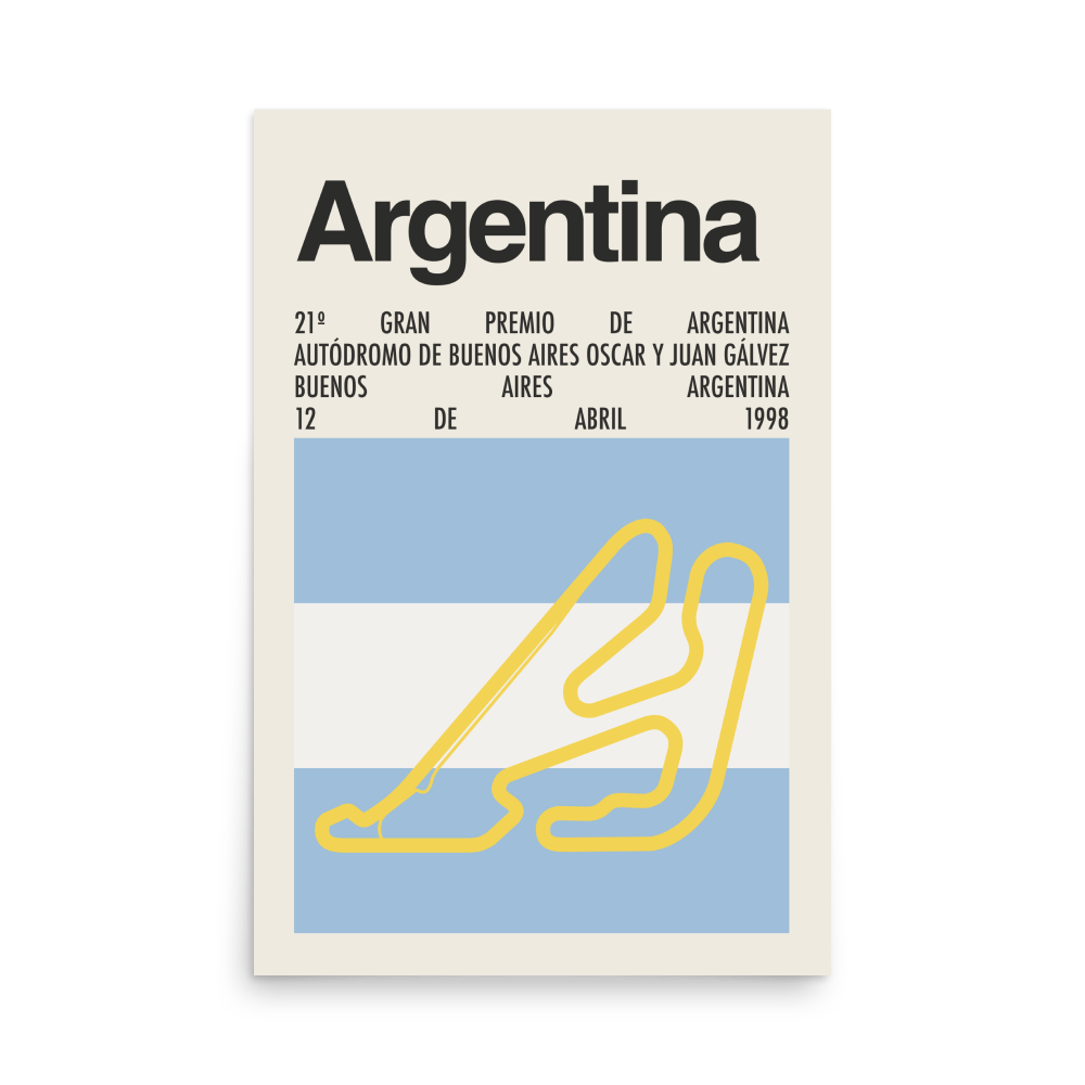 1998 Argentine Grand Prix Print