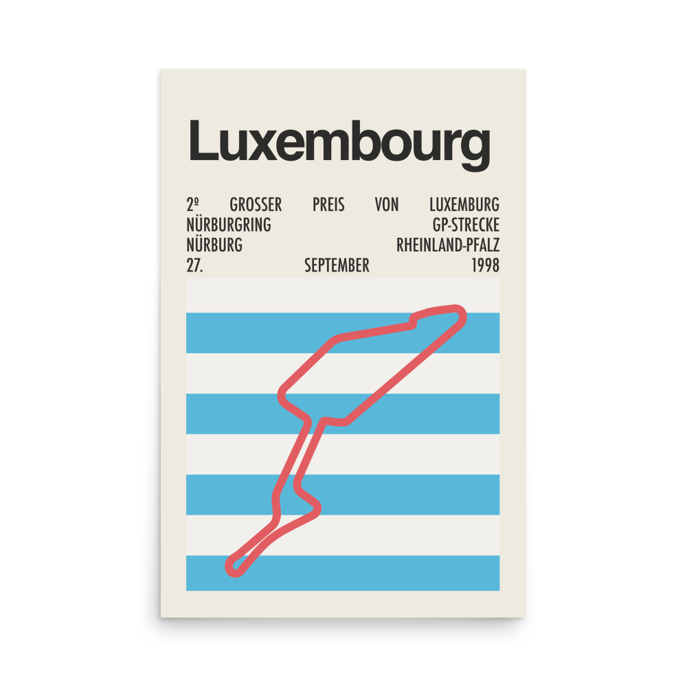 1998 Luxembourg Grand Prix Print