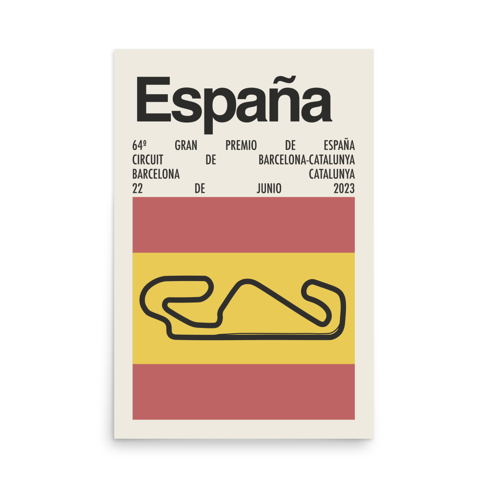 2023 Spanish Grand Prix Print
