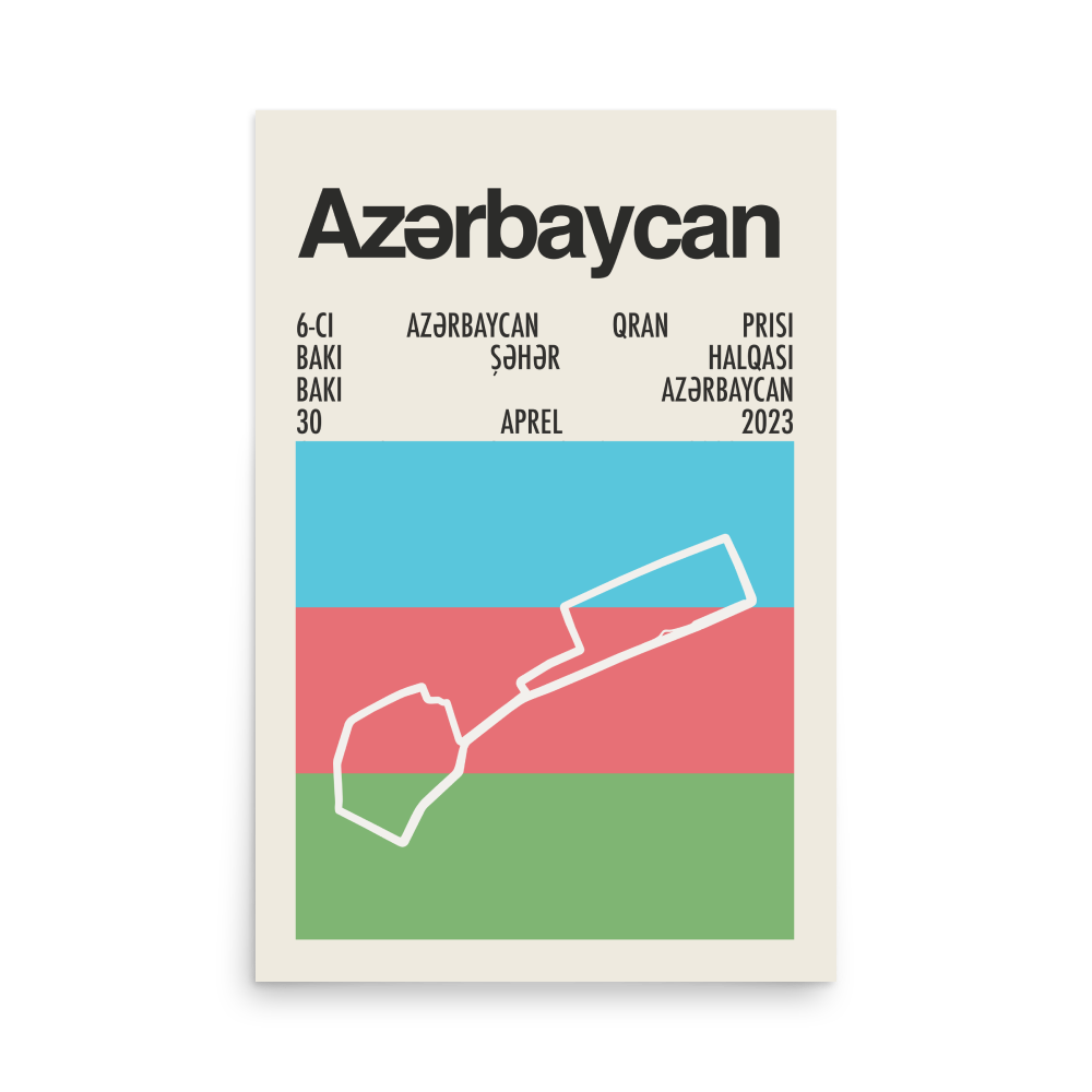 2023 Azerbaijan Grand Prix Print