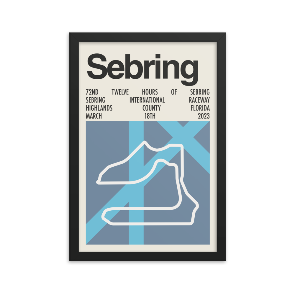 2023 12 Hours of Sebring Print