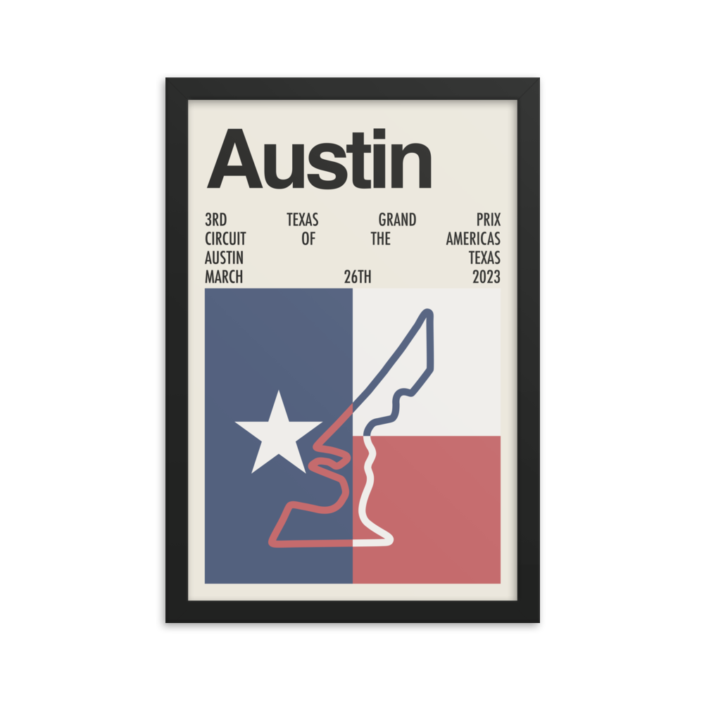 2023 Texas Grand Prix Print