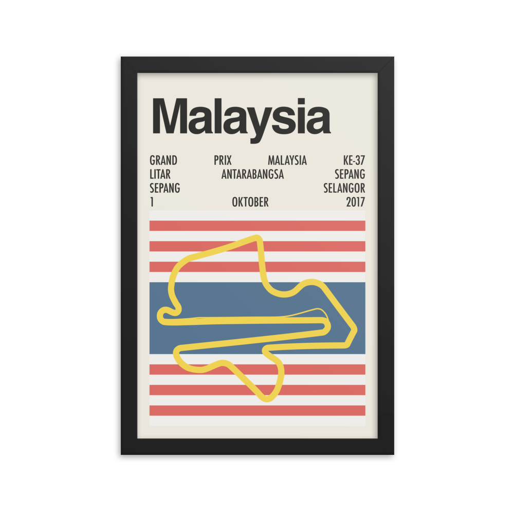 2017 Malaysian Grand Prix Print