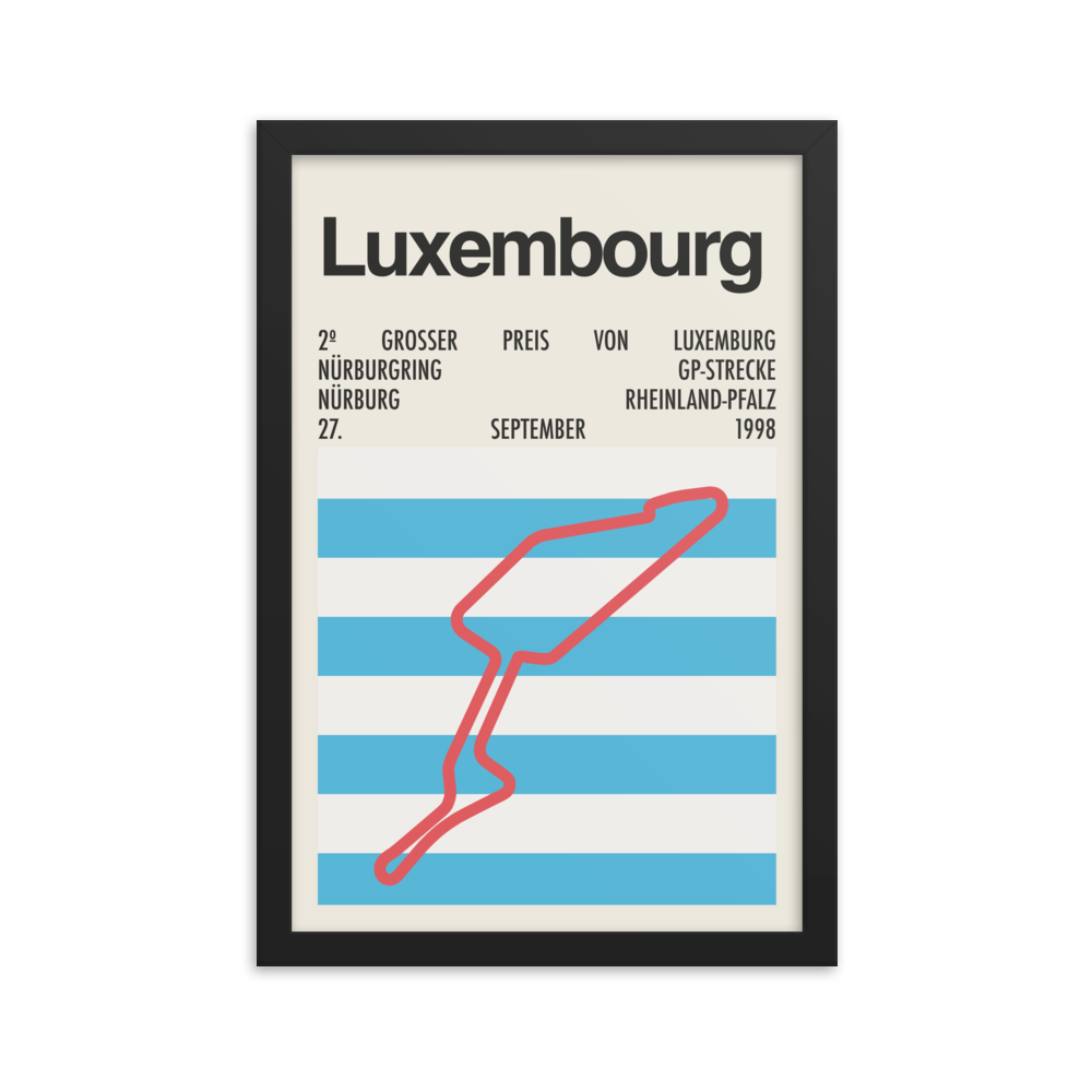 1998 Luxembourg Grand Prix Print