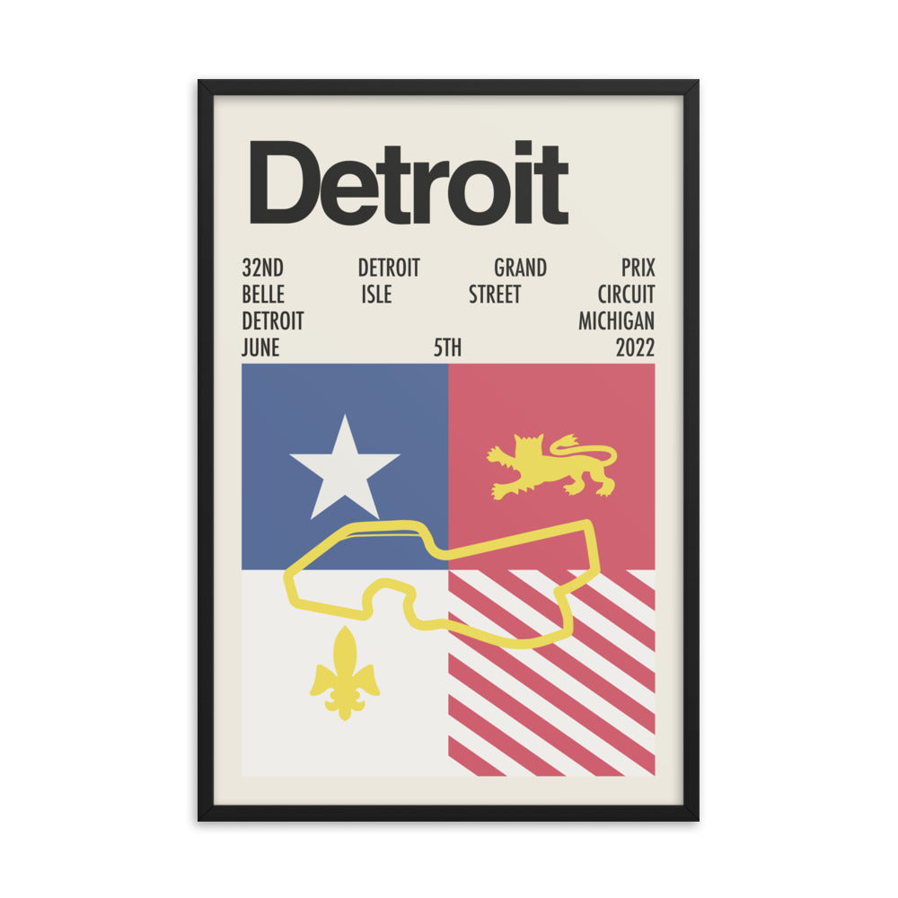 2022 Detroit Grand Prix Print