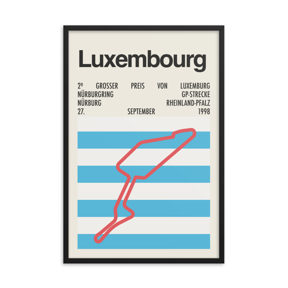 1998 Luxembourg Grand Prix Print