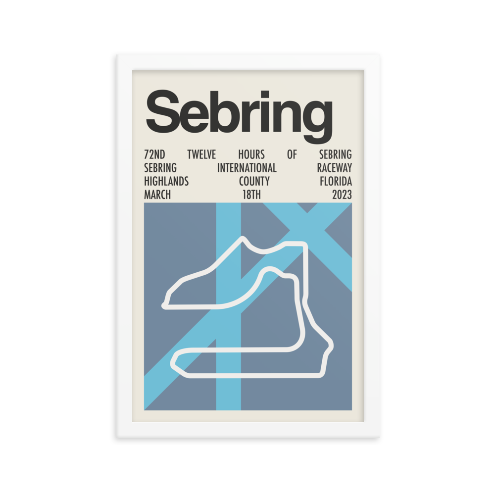 2023 12 Hours of Sebring Print