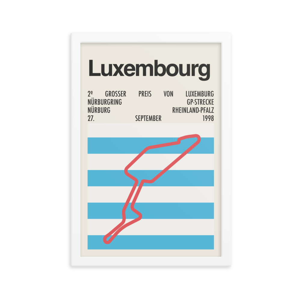 1998 Luxembourg Grand Prix Print