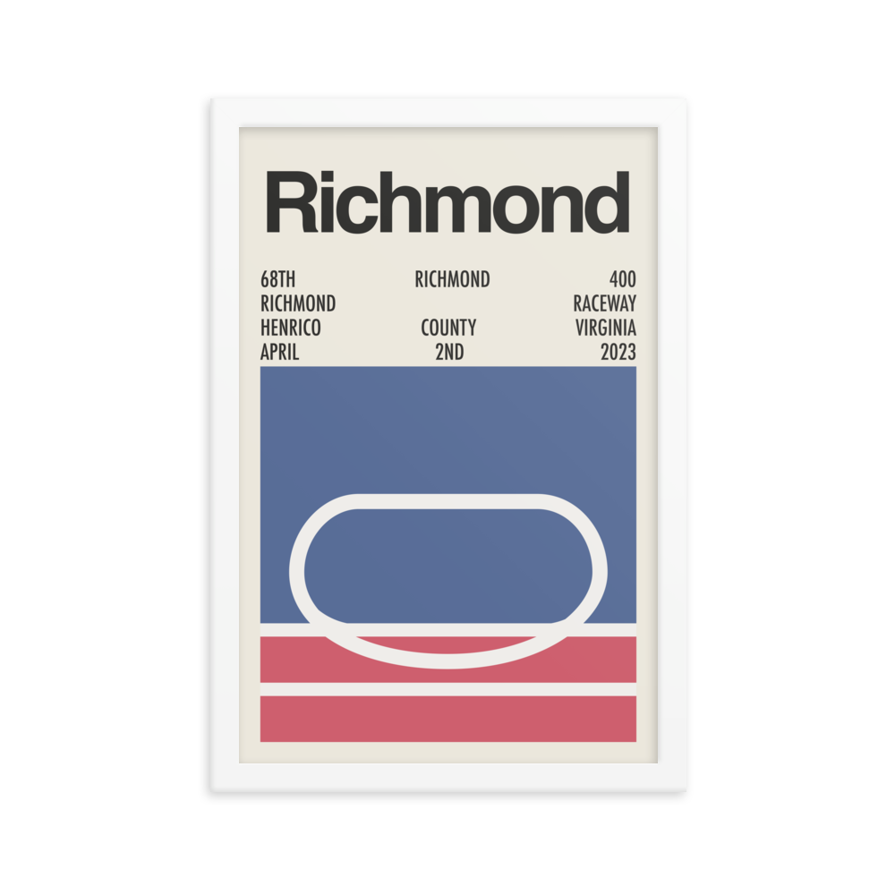 2023 Richmond 400 Race Print