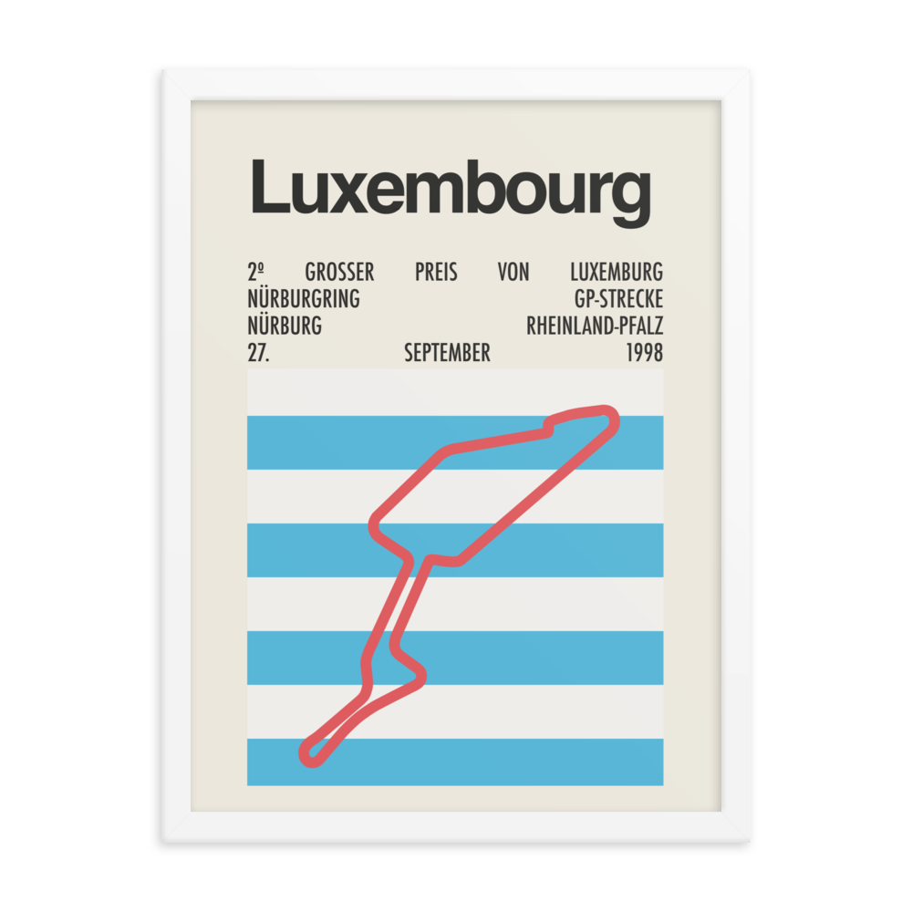 1998 Luxembourg Grand Prix Print