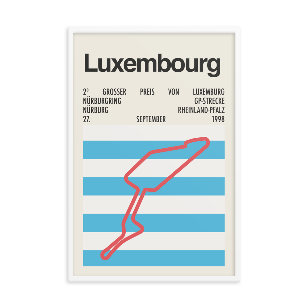 1998 Luxembourg Grand Prix Print