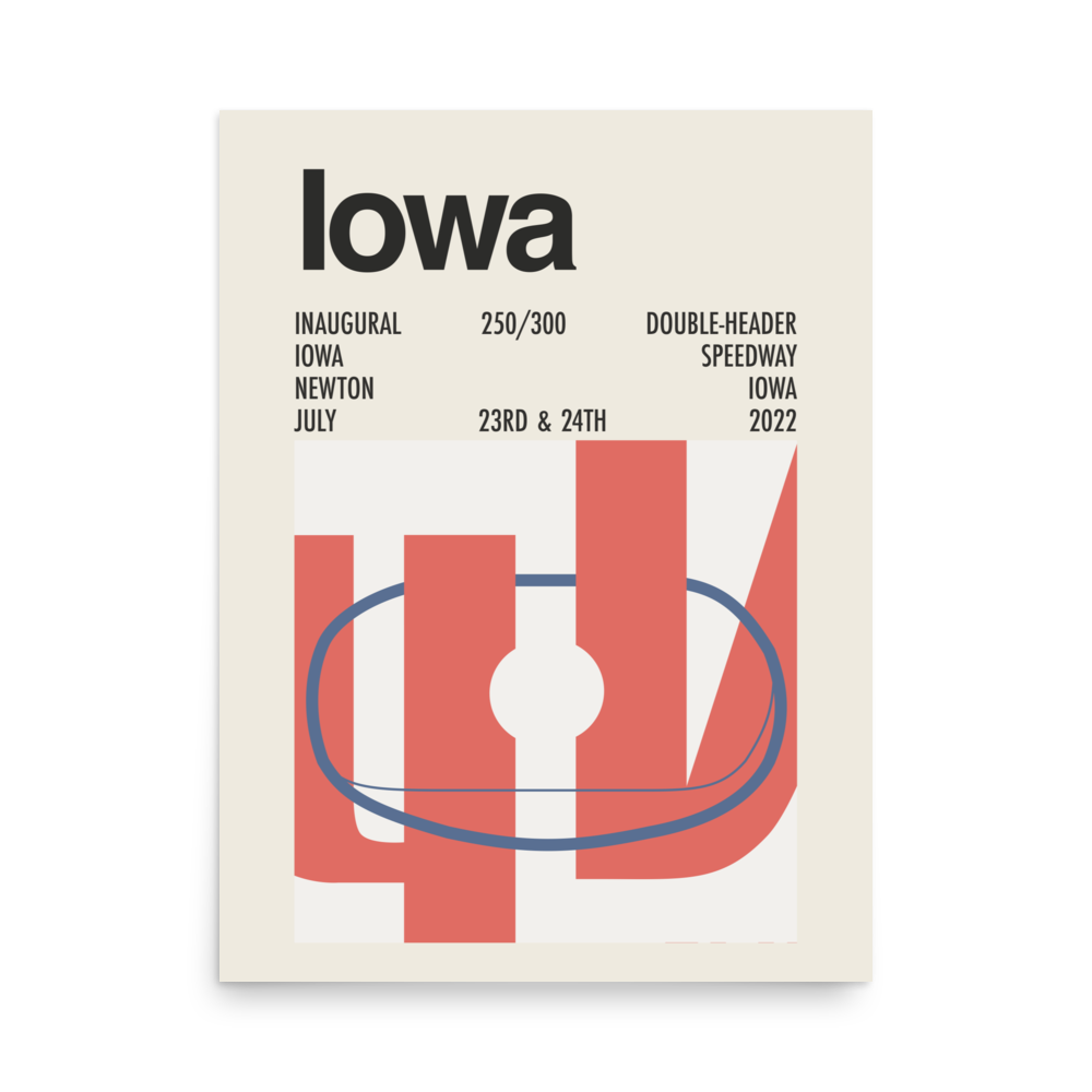 2022 Iowa 250/300 Double-Header Print