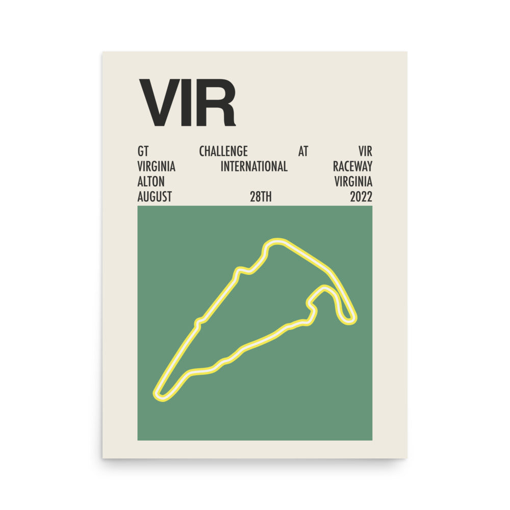 2022 GT Challenge at VIR Print