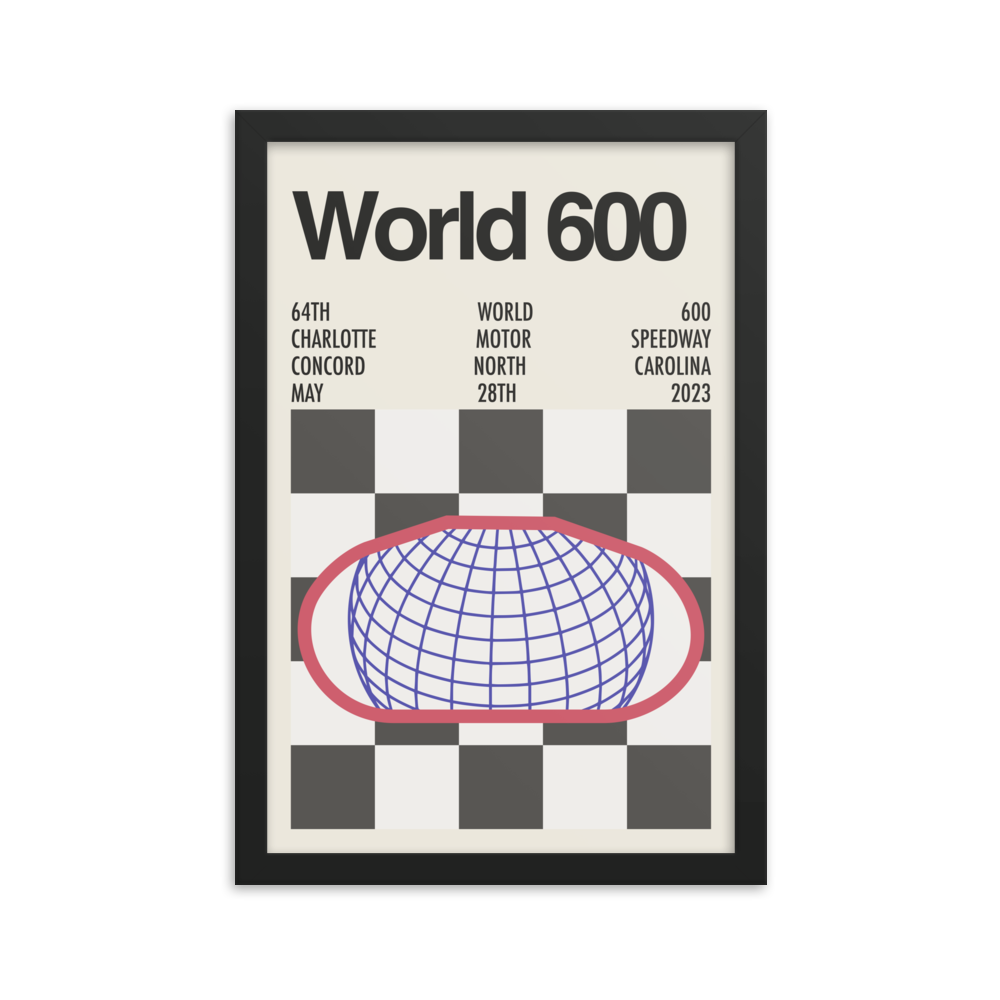 2023 Charlotte World 600 Race Print