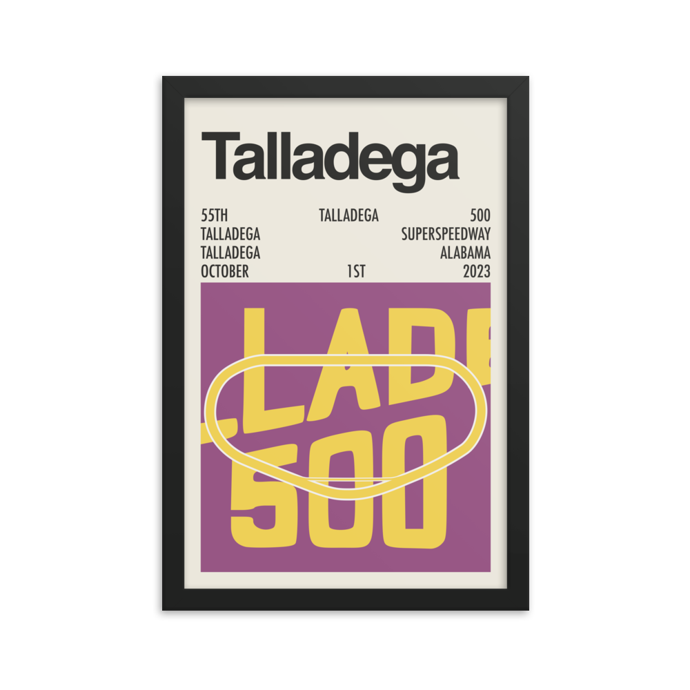 2023 Talladega 500 Race Print