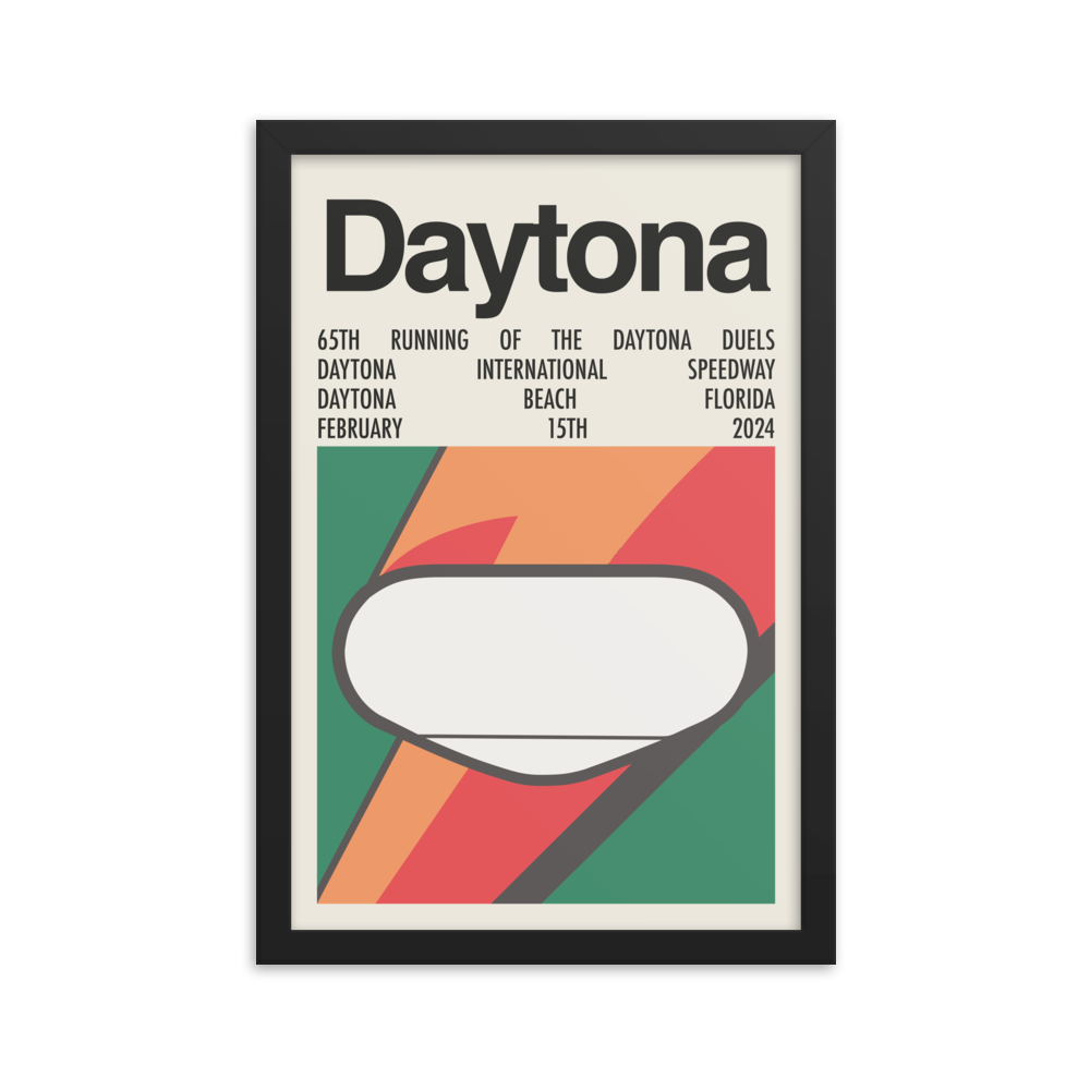 2024 Daytona Duels Race Print