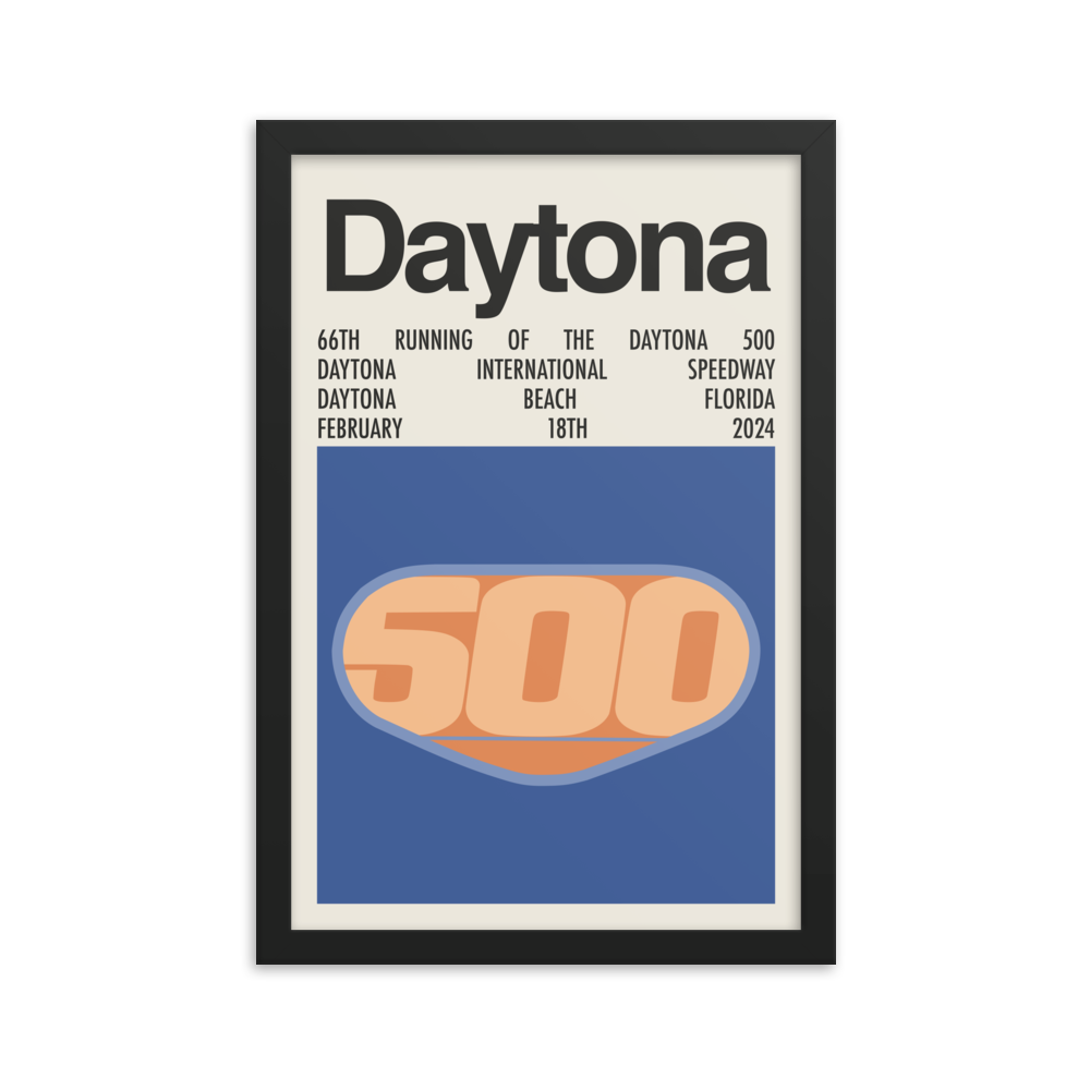 2024 Daytona 500 Race Print