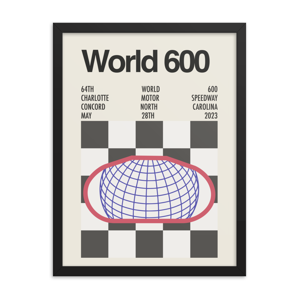 2023 Charlotte World 600 Race Print