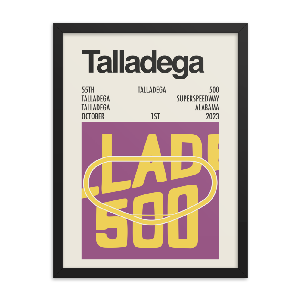 2023 Talladega 500 Race Print