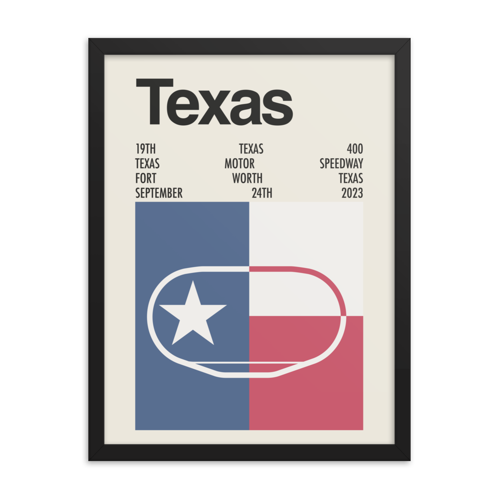 2023 Texas 400 Race Print