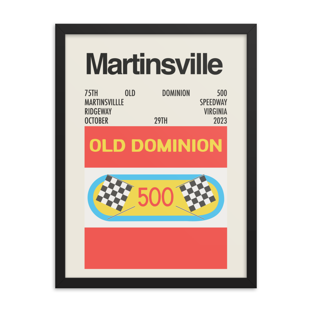 2023 Old Dominion 500 Race Print