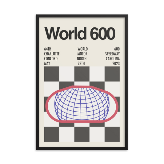 2023 Charlotte World 600 Race Print