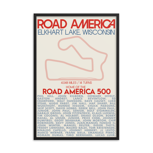Road America 500 - Great American Races Print
