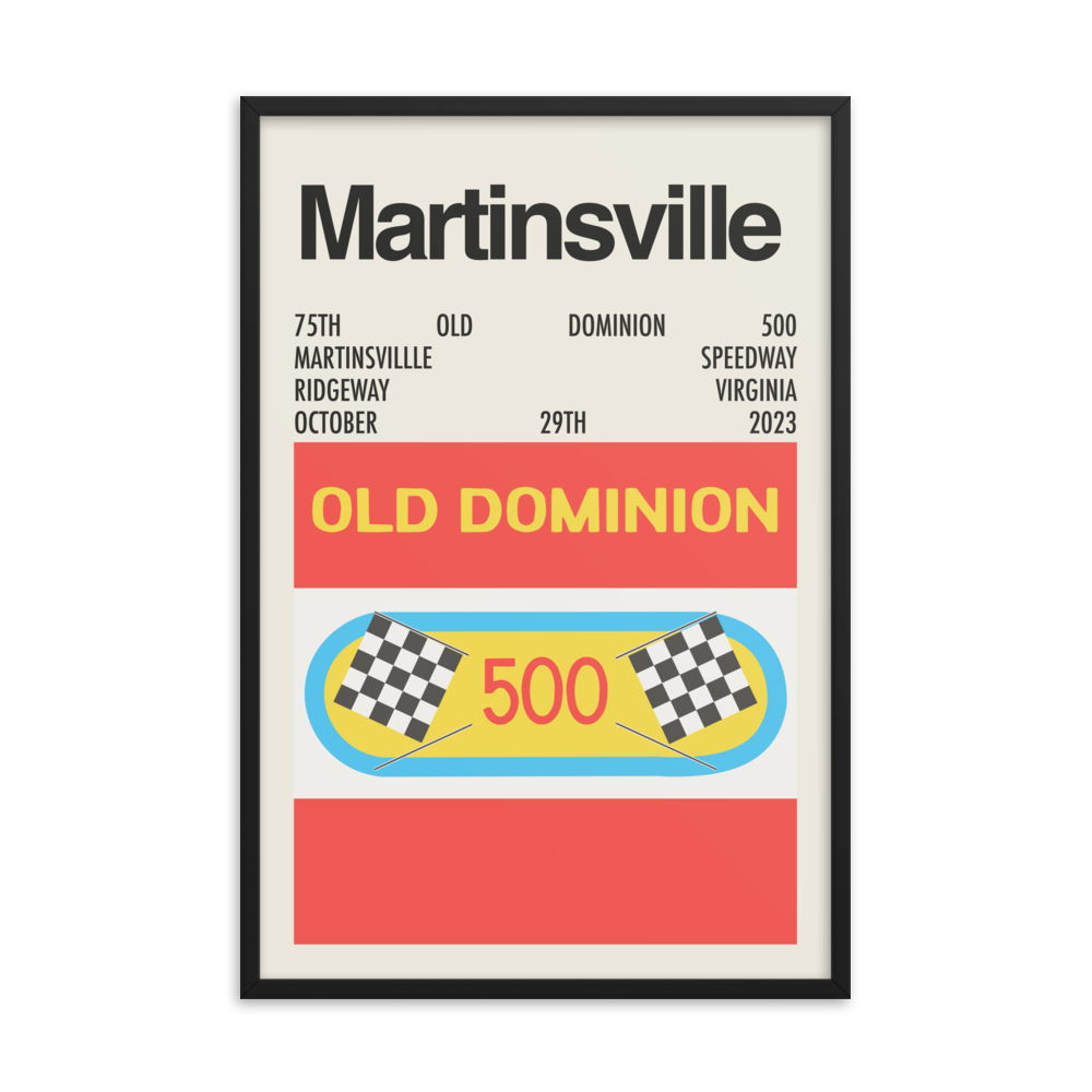 2023 Old Dominion 500 Race Print