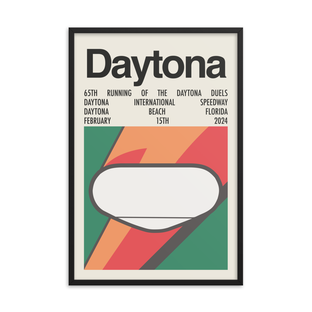 2024 Daytona Duels Race Print