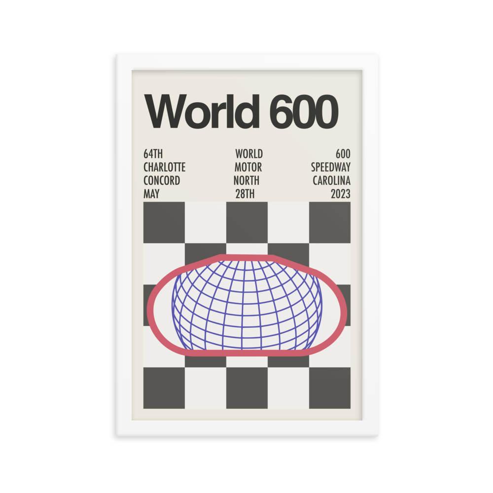 2023 Charlotte World 600 Race Print