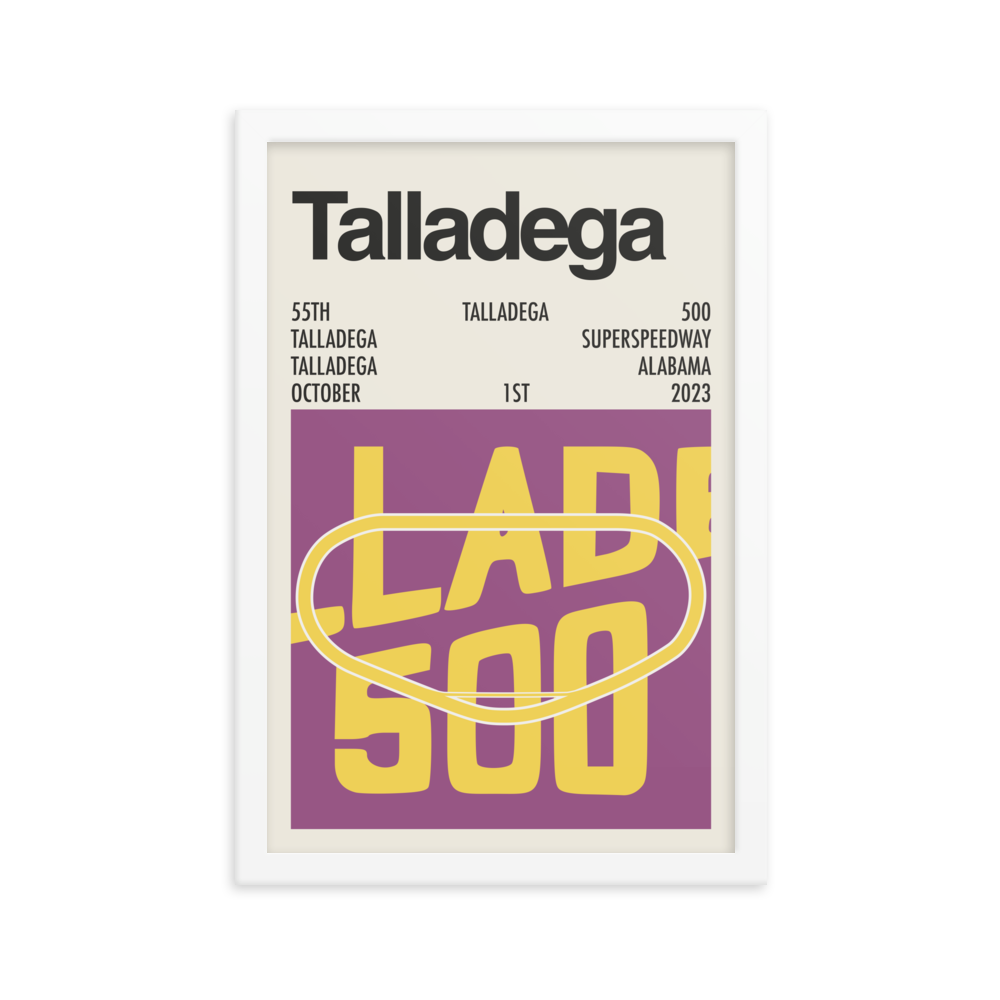 2023 Talladega 500 Race Print