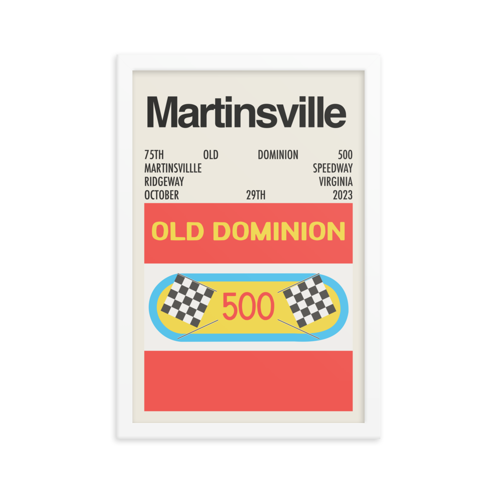 2023 Old Dominion 500 Race Print