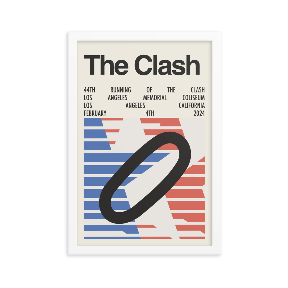 2024 Clash at the Coliseum Race Print