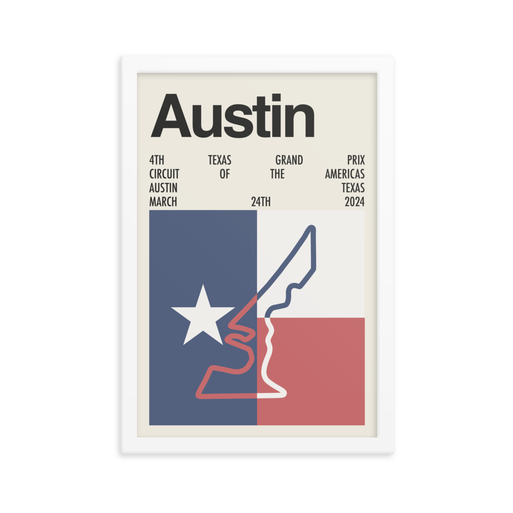 2024 Texas Grand Prix Race Print