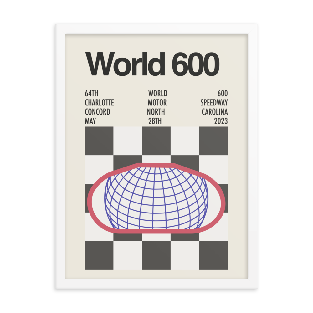 2023 Charlotte World 600 Race Print