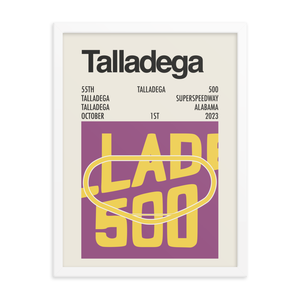 2023 Talladega 500 Race Print