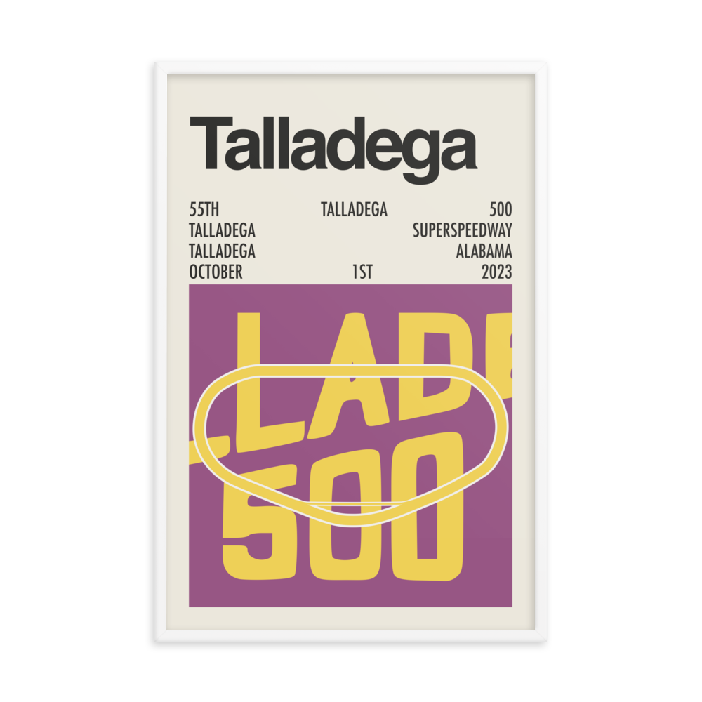 2023 Talladega 500 Race Print