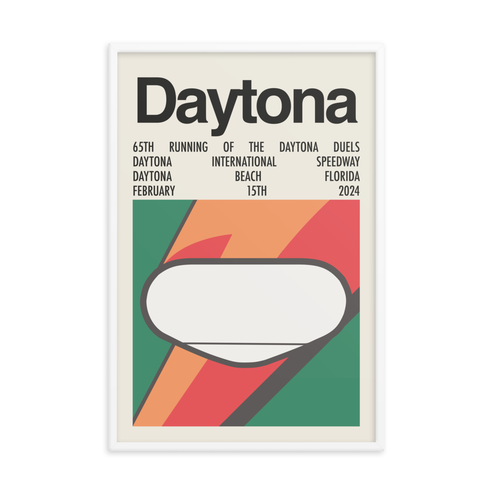 2024 Daytona Duels Race Print