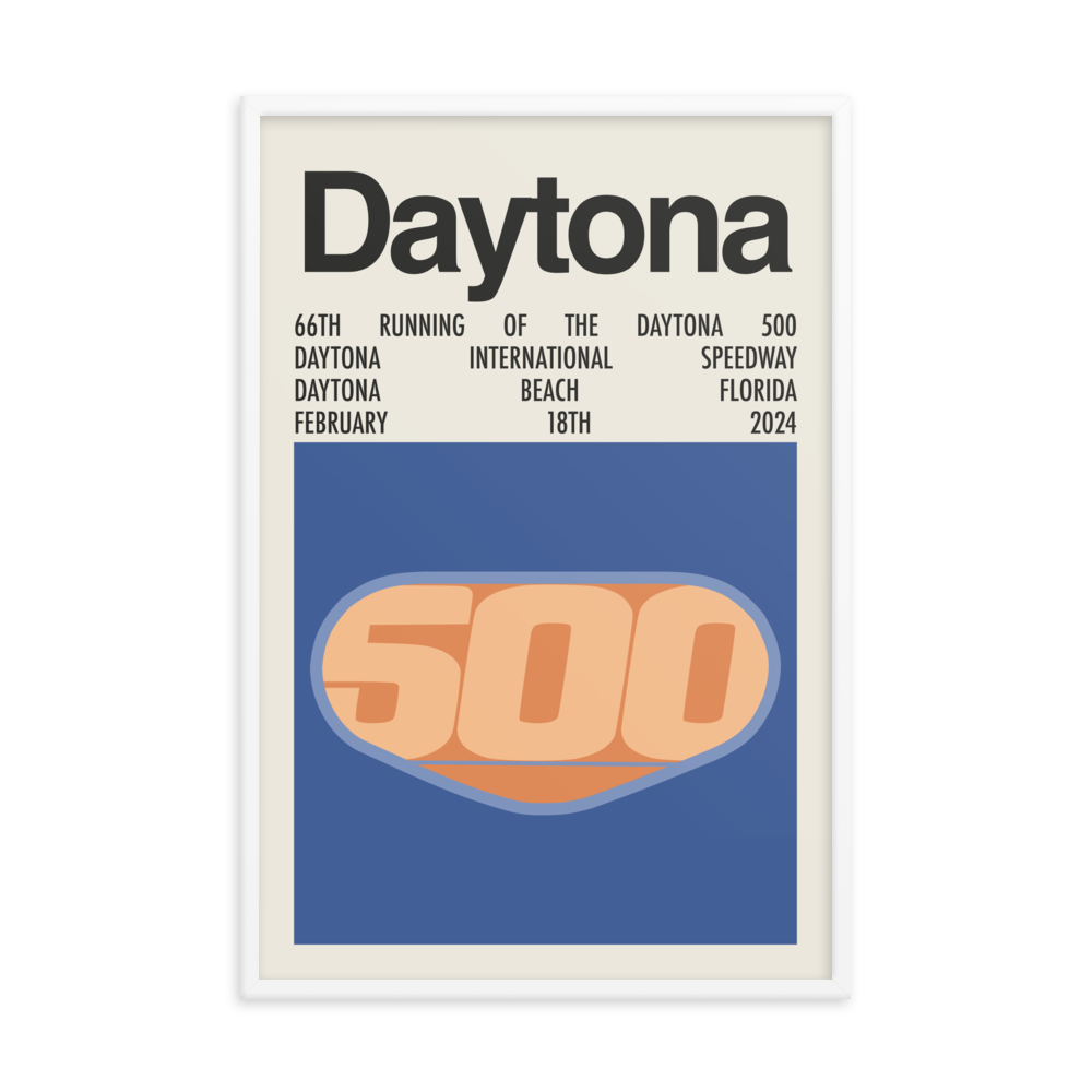 2024 Daytona 500 Race Print