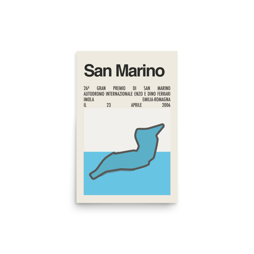 2006 San Marino Grand Prix Print