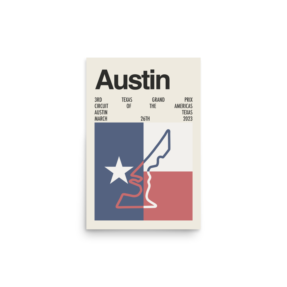 2023 Texas Grand Prix Print