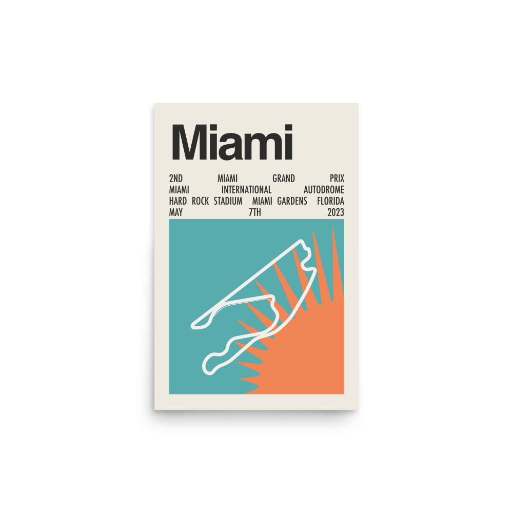 2023 Miami Grand Prix Print