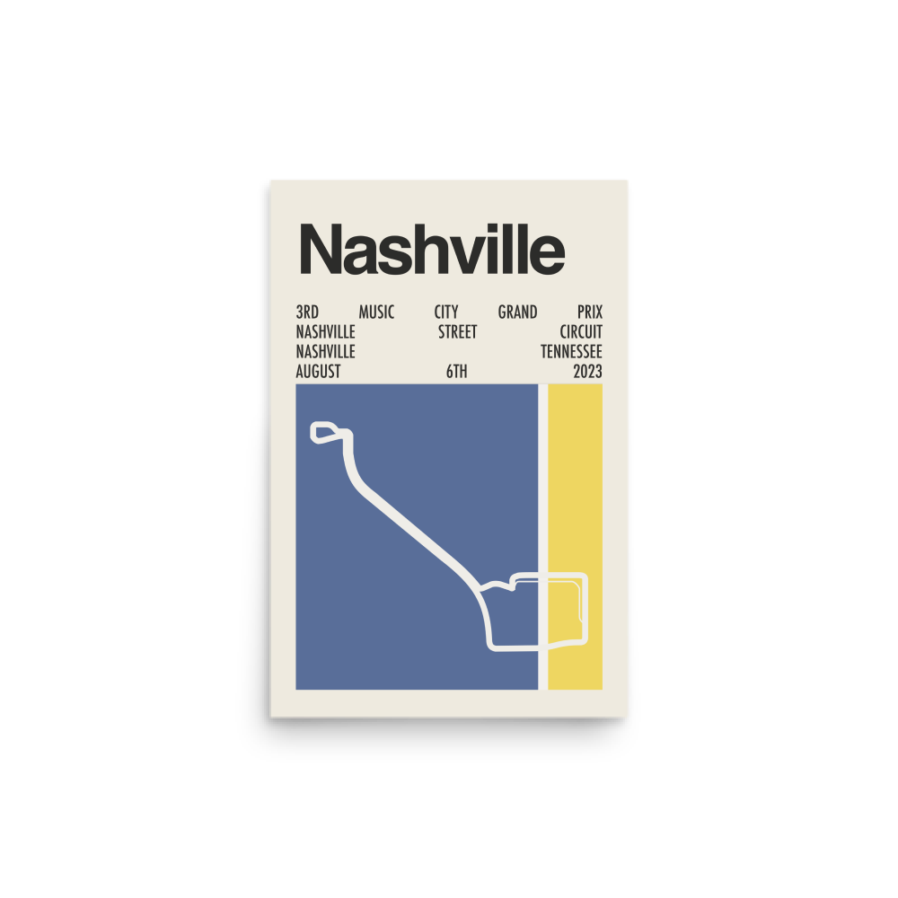 2023 Music City Grand Prix Print