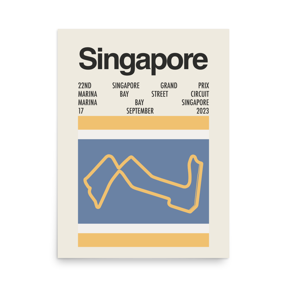 2023 Singapore Grand Prix Print