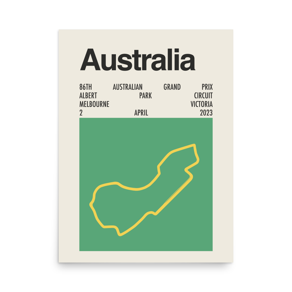 2023 Australian Grand Prix Print