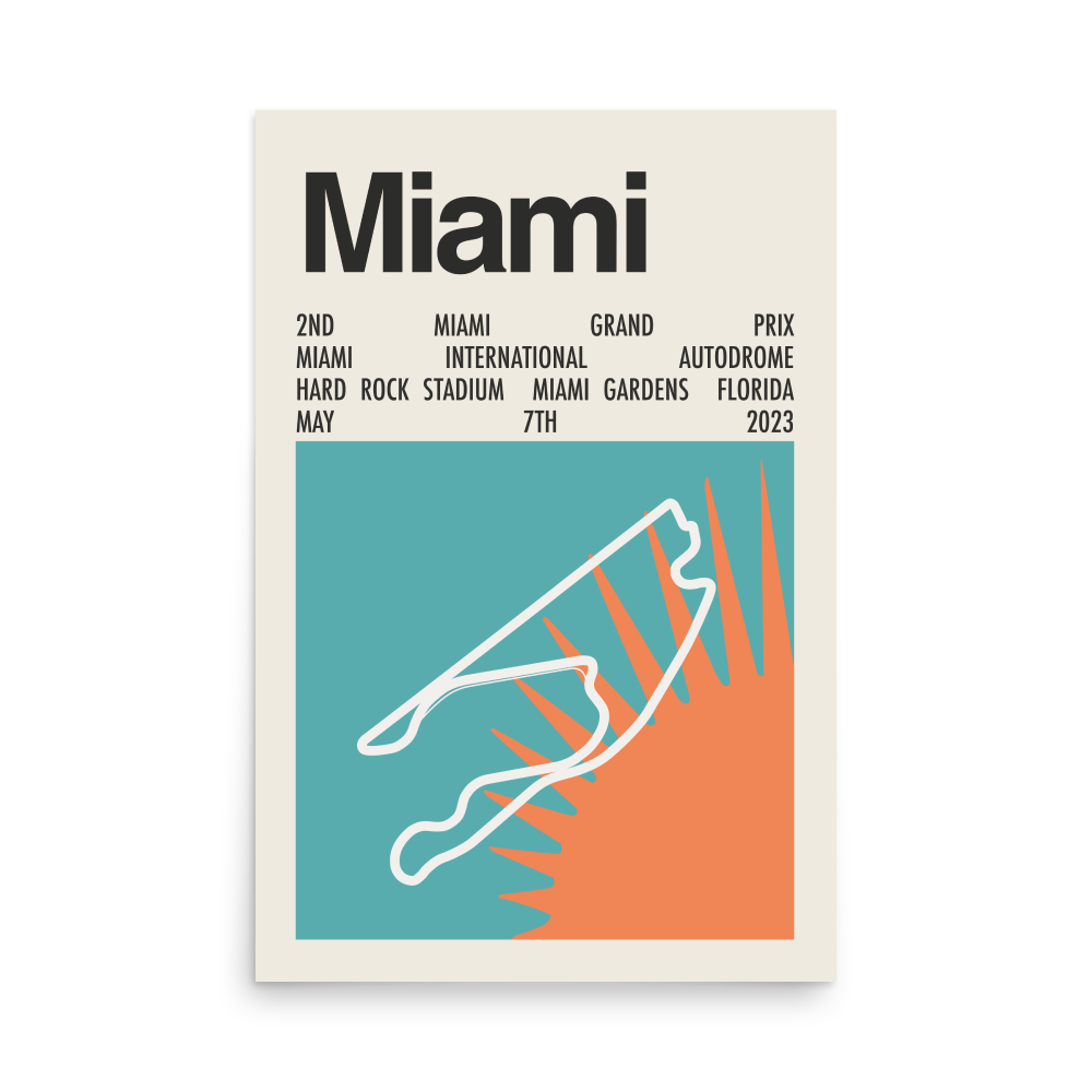 2023 Miami Grand Prix Print
